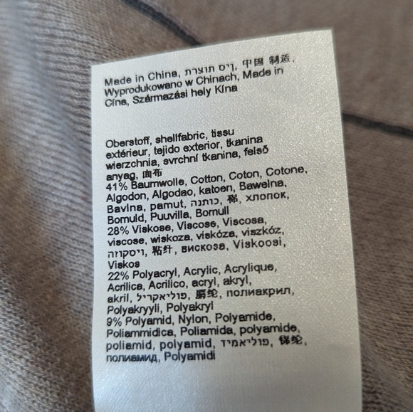 Betty Barclay grey/tan knitted cardigan XL - Picture 8 of 8